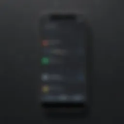 Smartphone displaying spam call notification