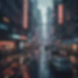 Urban Cyberpunk Cityscape