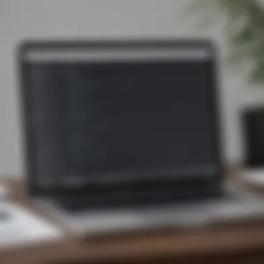 Minimalist To-Do List Application Interface User interface of a minimalist to-do list app on a laptop