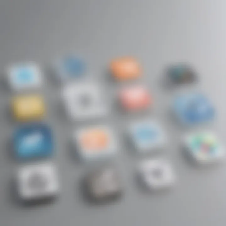 Illustration showing customization options for app icons