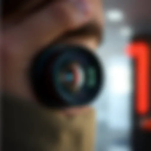 Visual demonstration of Google Lens functionality