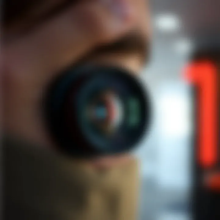 Visual demonstration of Google Lens functionality