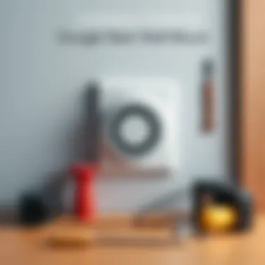 Installation guide for Google Nest wall mount with essential tools