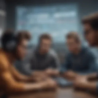 Online Word Game Competition Illustration of a diverse group of players enjoying an online word game competition