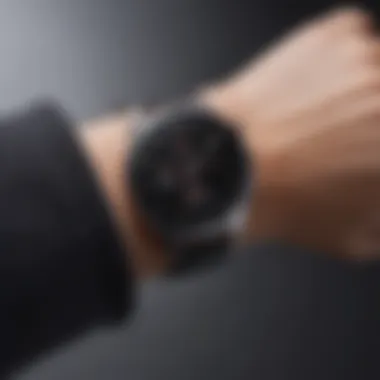 Sleek design of the new Samsung Galaxy Watch showcasing its premium finish