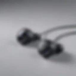 Stylish design of Samsung Buds SM R175 highlighting ergonomic features