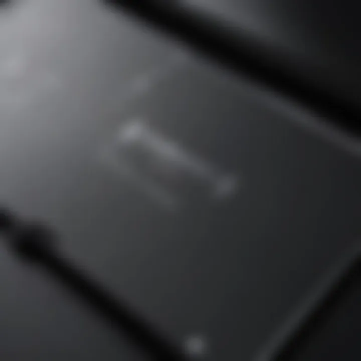 Close-up of the materials used in the Samsung Galaxy Book Cover highlighting durability