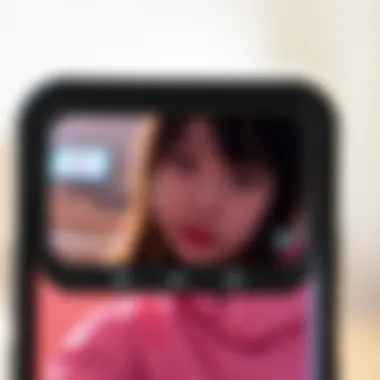 Close-up of Samsung Galaxy S21+ camera features