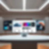 Samsung S20 in an elegant display showcasing its features