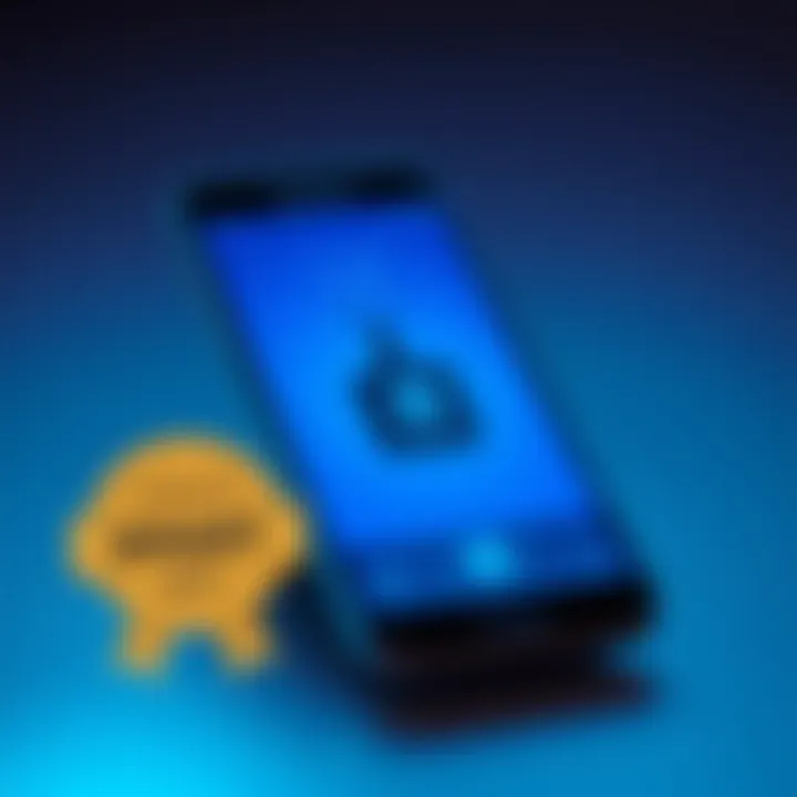 Smartphone displaying tracking feature of Samsung Smart Tag