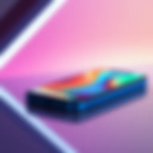 Smartphone showcasing a vibrant display with high refresh rate