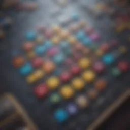 A vibrant puzzle game interface showcasing various challenges and colorful graphics.