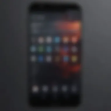 A close-up view of an Android device with various video player icons on the home screen.