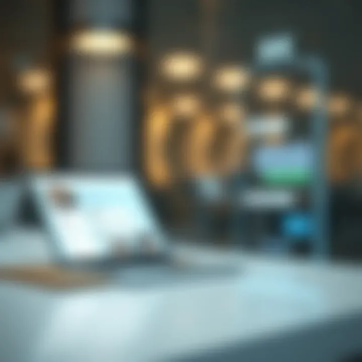 Graphic showing user experience enhancements in a consolidated messaging app