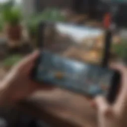 A vibrant representation of mobile gaming evolution