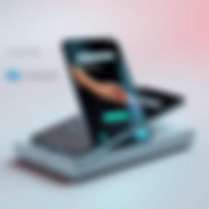 Futuristic smartphone design showcasing cutting-edge technology