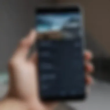 A close-up of the Samsung One UI interface demonstrating user-friendly features