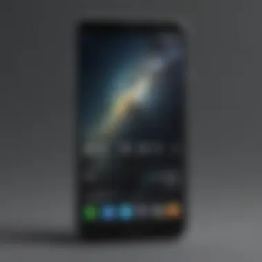 A sleek Samsung smartphone showcasing its vibrant display and advanced camera features