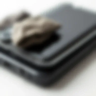 Materials Composition of the Ulak Phone Case Close-up view of the materials used in the Ulak phone case