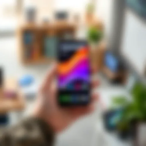 Compact smartphone with vibrant display