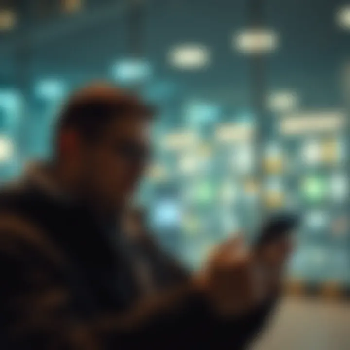 User Experience with Unlocked Smartphone User enjoying the flexibility of an unlocked smartphone