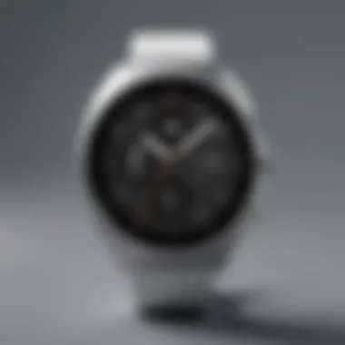 Elegant Design of Xiaomi Mi Watch Elegant Xiaomi Mi Watch design showcasing its sleek profile