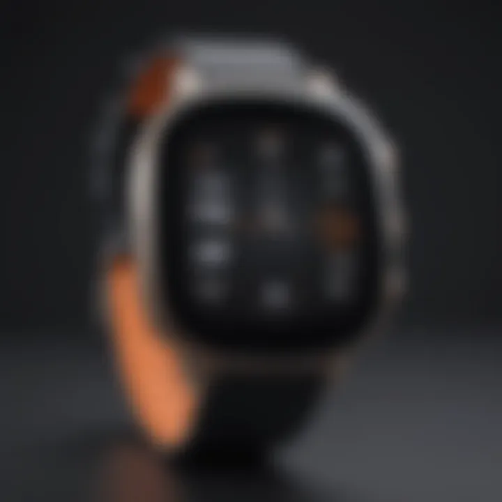 User interface of Xiaomi Mi Watch demonstrating software capabilities