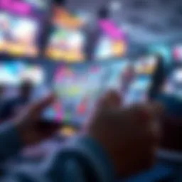 A captivating mobile game interface filled with vibrant graphics