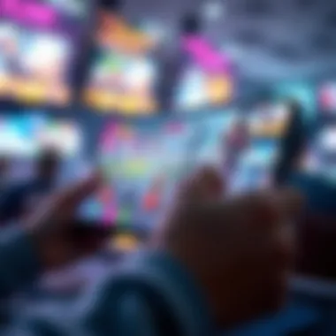 A captivating mobile game interface filled with vibrant graphics