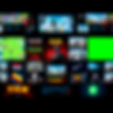 A collage showcasing various genres of mobile games