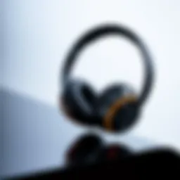 Wireless headphone design showcasing elegance and functionality