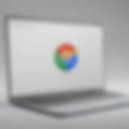 Illustration depicting Google Chrome browser interface