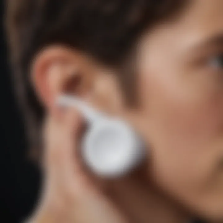 Galaxy Buds Plus with external volume-boosting accessory