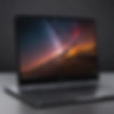 Elegant design of the Galaxy Chromebook showcasing its sleek profile.