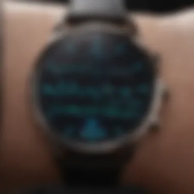 Detailed display of EKG readings on Galaxy Watch