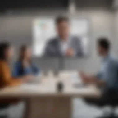 Exploring Core Features of Google Meet Business Standard Engaging virtual meeting interface of Google Meet Business Standard showcasing features.