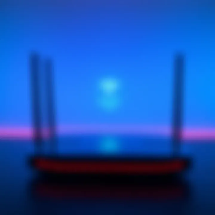 Router interface login page