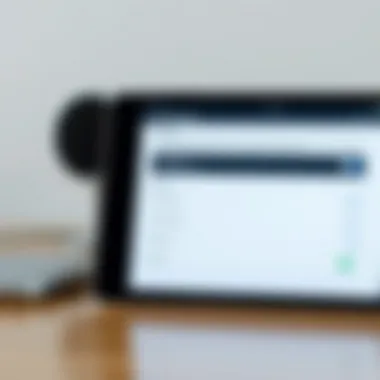 Wi-Fi network settings on a tablet