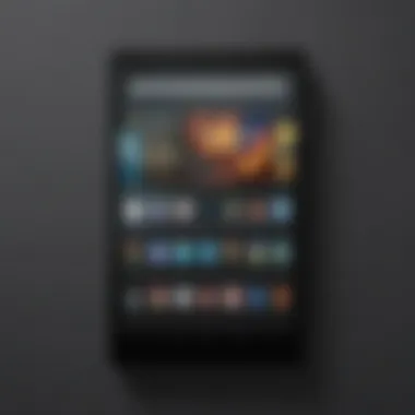 Home Screen of Amazon Fire Tablet Amazon Fire Tablet Home Screen