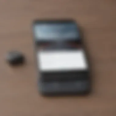 Physical tracking device next to smartphone