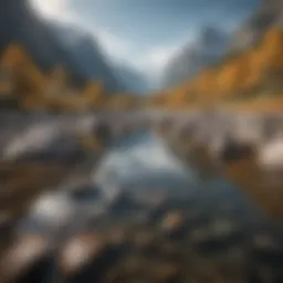 A serene landscape showcasing the beauty of digital photography.