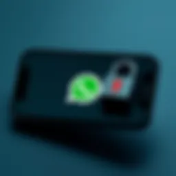 Securely locking WhatsApp on a smartphone