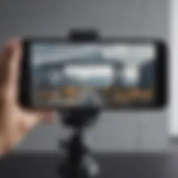 High-quality smartphone camera setup for video streaming