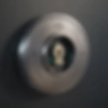 Secure Account Closure Illustration of a digital lock symbolizing account closure