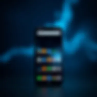 A visually stunning customized Android home screen showcasing unique app icons