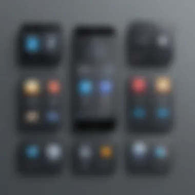 Evolution of Icons in Mobile Technology An infographic depicting the evolution of icons in mobile technology over the years.