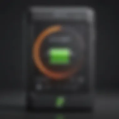 A battery icon illustrating longevity and efficiency