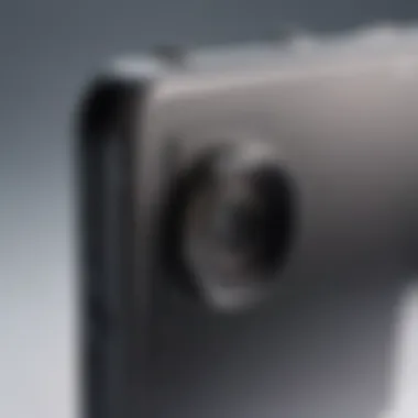 Close-up of a smartphone camera capturing stunning photography