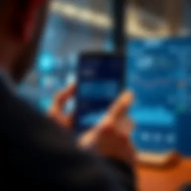 User exploring app usage statistics on Samsung