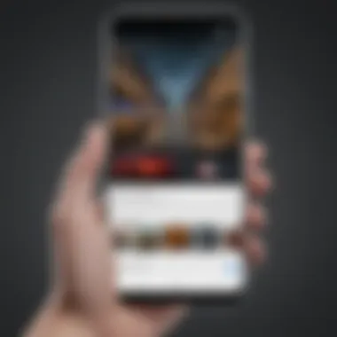 Exploring the Play Store for YouTube Installation Smartphone displaying the Play Store interface